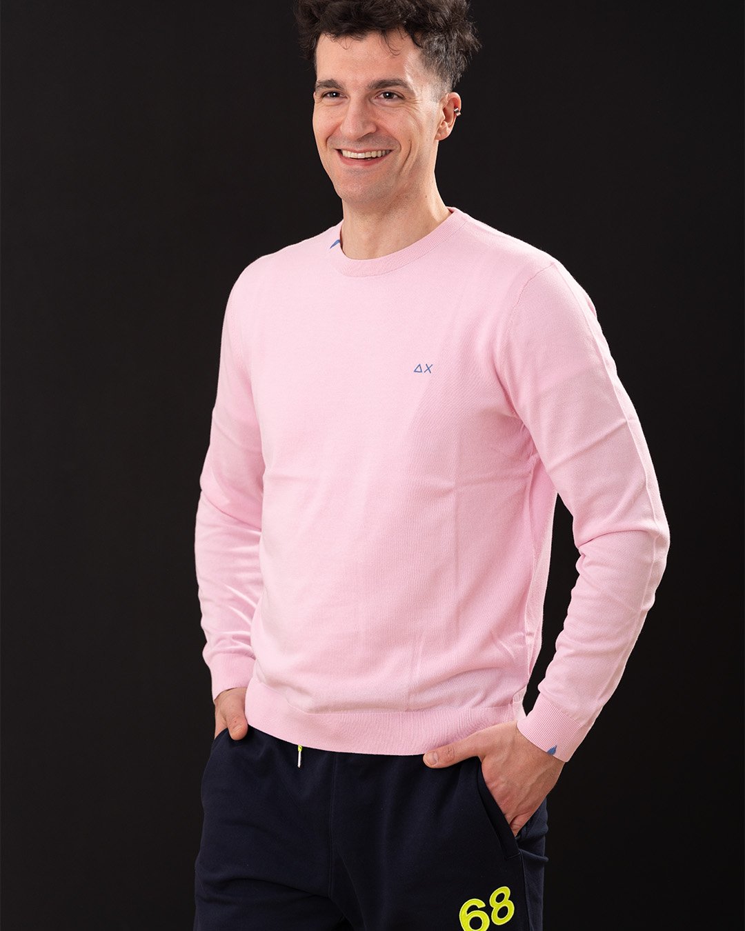 Maglie - Roun neck solid Ciclamino - immagine 3