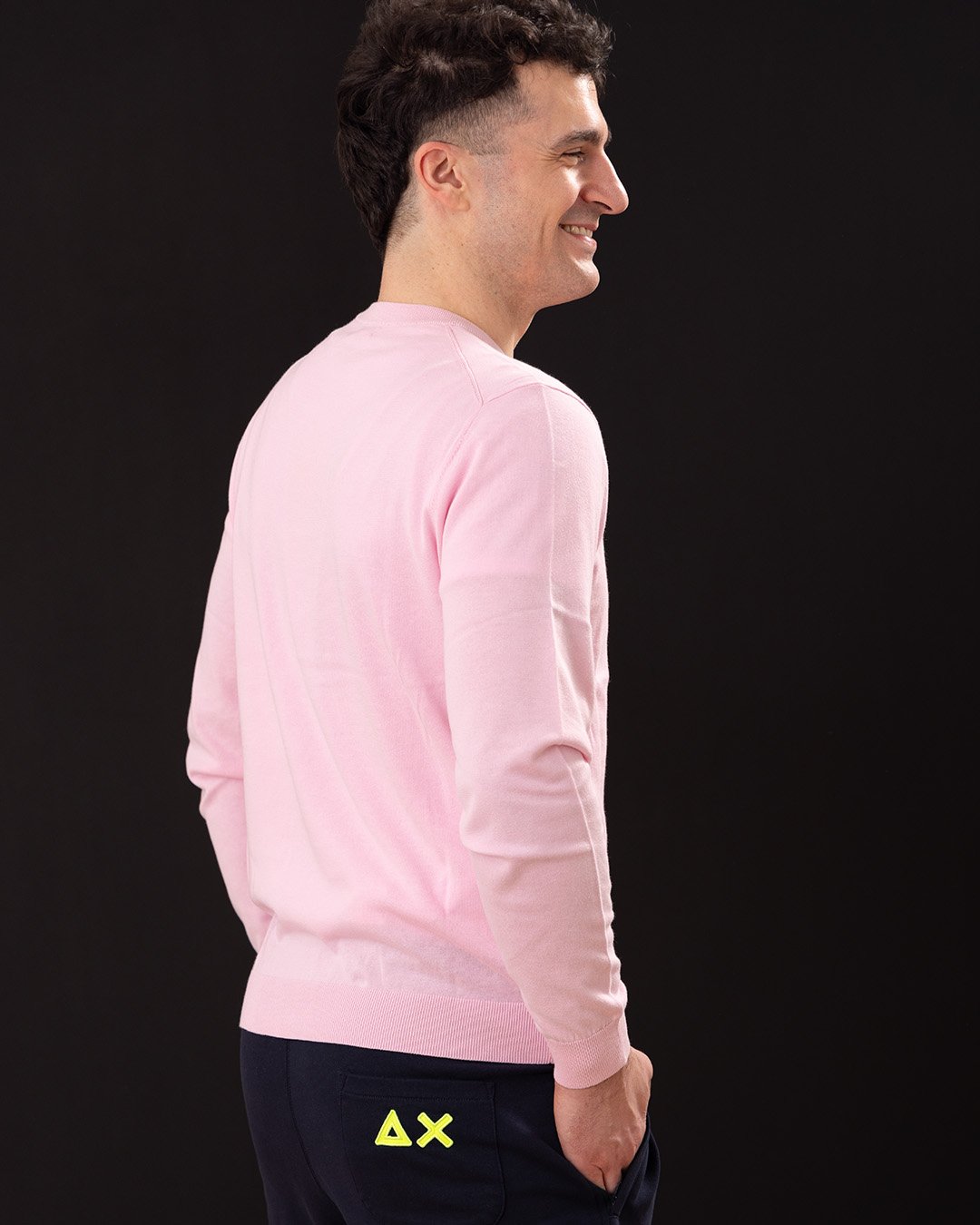 Maglie - Roun neck solid Ciclamino - immagine 4