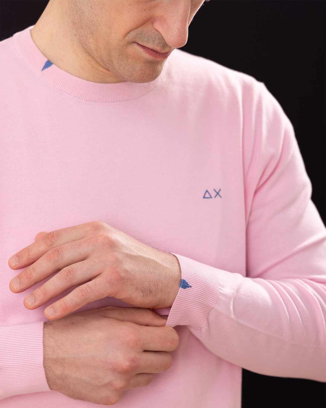 Maglie - Roun neck solid Ciclamino - immagine 5