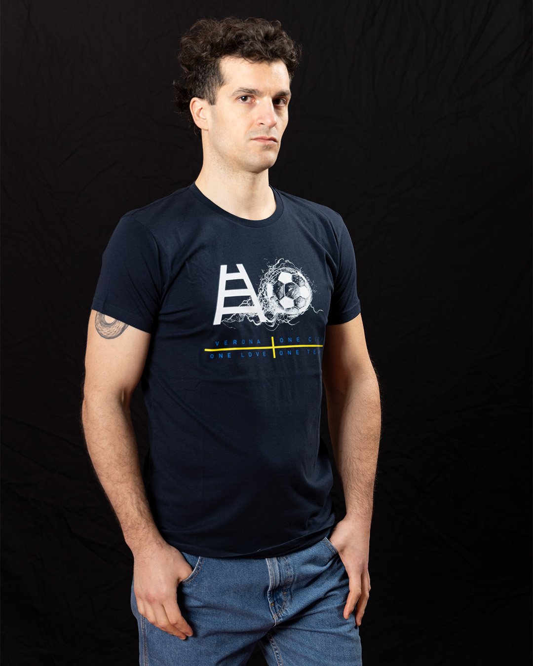 T-Shirt - Ladder Ball tee Navy