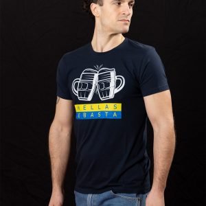 T-Shirt - Beer Mugs tee Navy