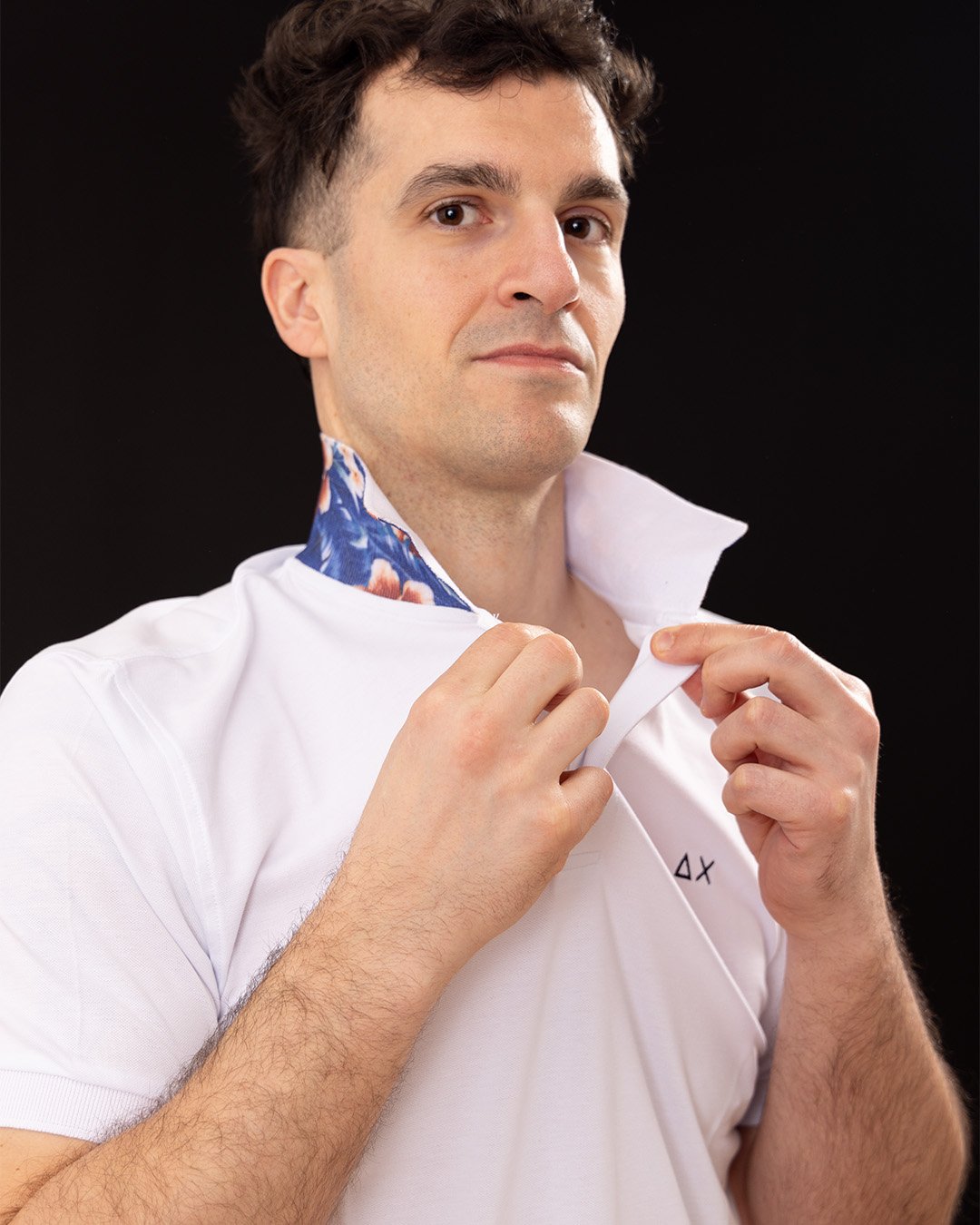 Polo - Polo under collar print Bianco - immagine 4