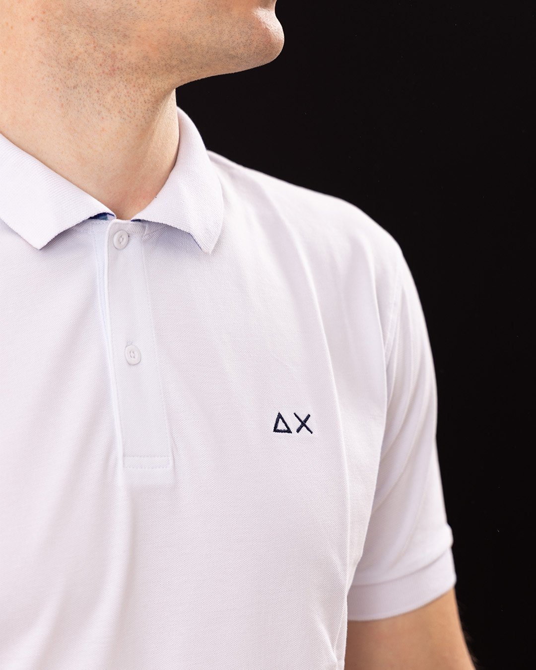 Polo - Polo under collar print Bianco - immagine 7