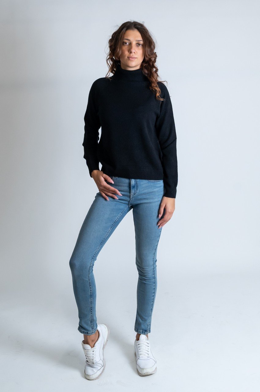 Maglie - Maglia dolcevita relax Nero - immagine 5