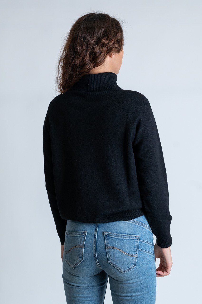Maglie - Maglia dolcevita relax Nero - immagine 3