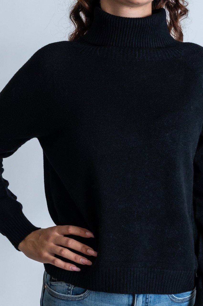 Maglie - Maglia dolcevita relax Nero - immagine 2