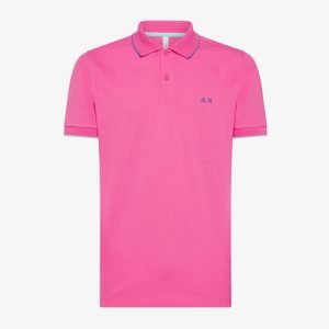 Polo - Polo small stripes Fucsia