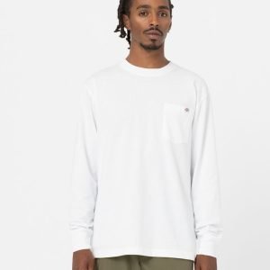 T-shirt m/l - Luray pocket tee LS White