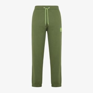 Pantaloni sportivi - Pant long fluo in felpa Verde