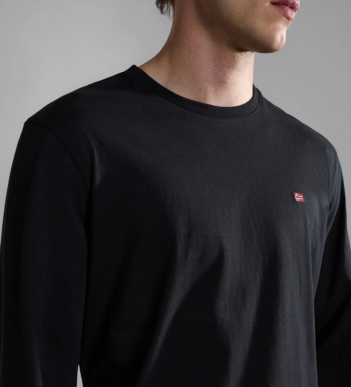 T-shirt m/l - Salis LS t shirt Black - immagine 2