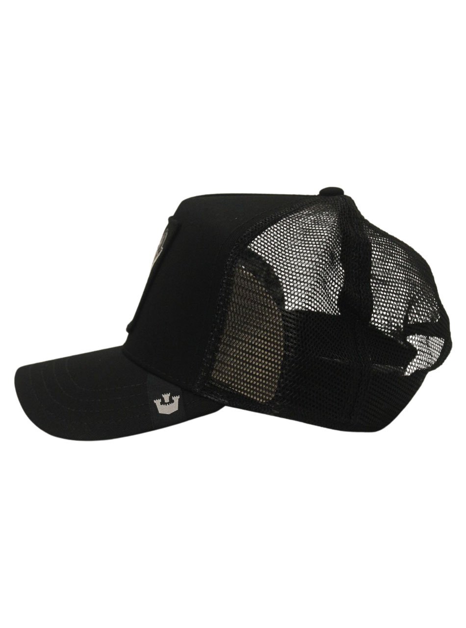 BERRETTI - Lone Wolf trucker cap Black - immagine 2