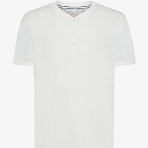 T-Shirt - T shirt serafino Bianco Panna