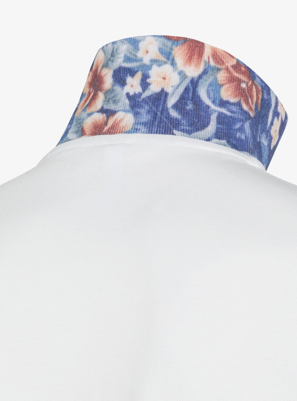 Polo - Polo under collar print Bianco - immagine 2