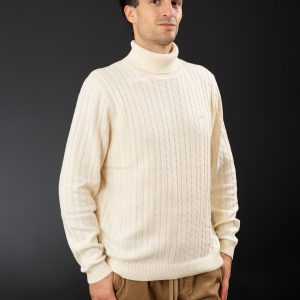 Maglie - Turtle cable Bianco Panna