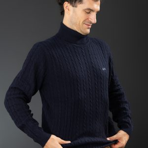 Maglie - Turtle cable Navy Blue