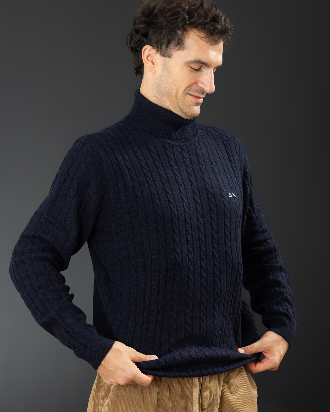 Maglie - Turtle cable Navy Blue