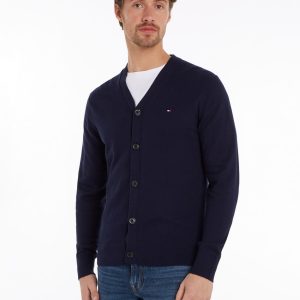 Maglie - Pima cotone cashmere cardigan Navy