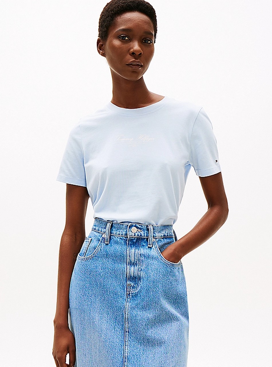 T-Shirt - Reg script tee B.Blue