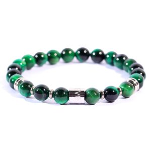 Bracciale - Bracciale pietra Occhio di Tigre Verde