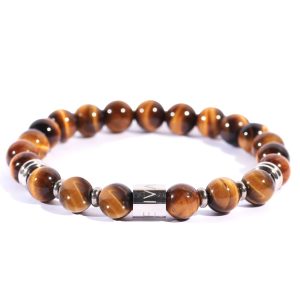 Bracciale - Bracciale pietra Occhio di Tigre Marrone