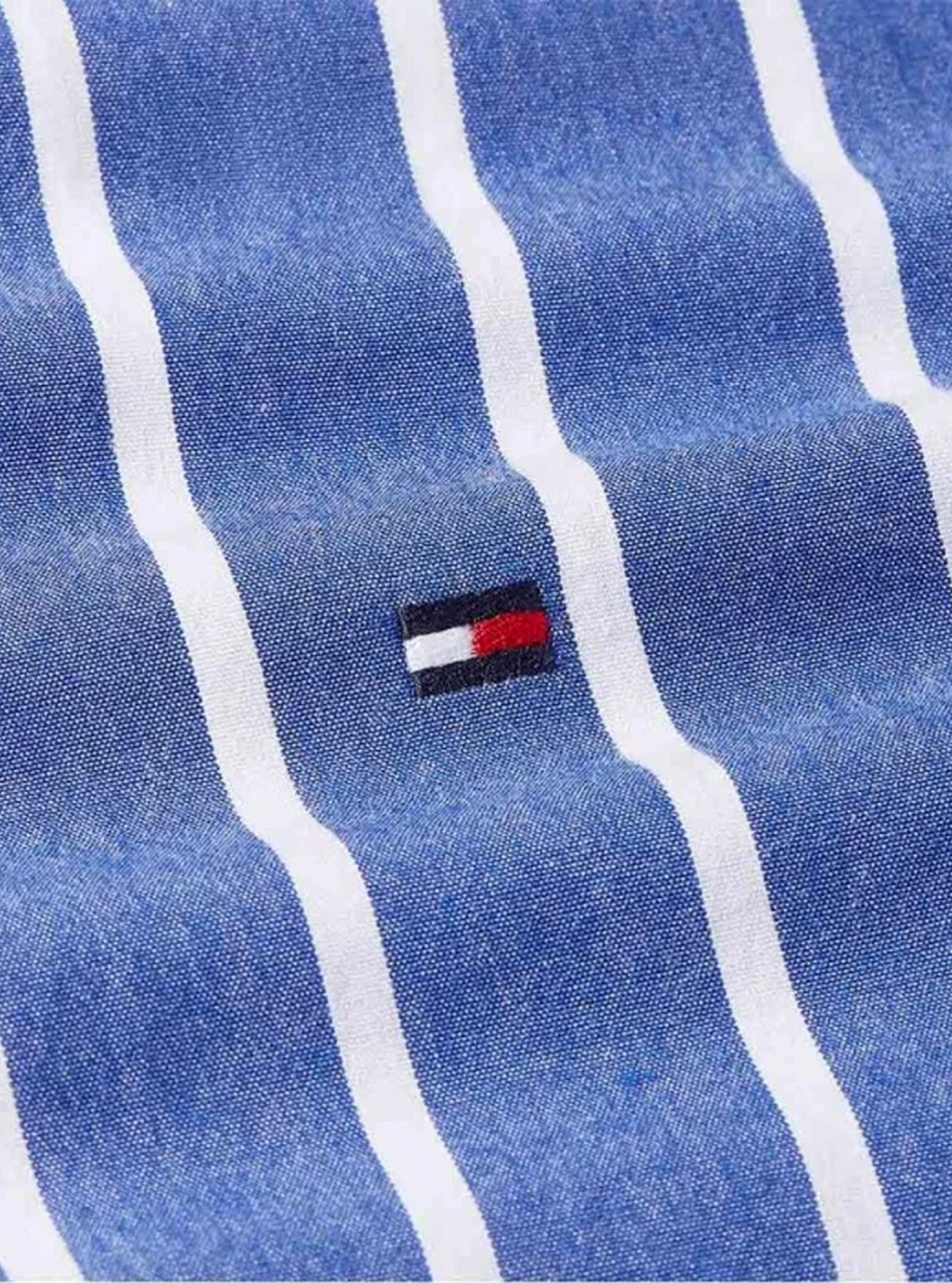 Camicie - Wide stripe shirt Blu/White - immagine 2
