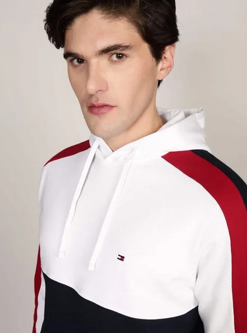 Felpe - Global stripe block hoodie White - immagine 2