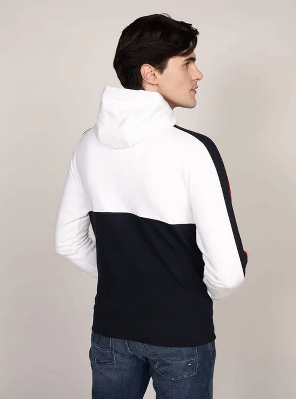 Felpe - Global stripe block hoodie White - immagine 5