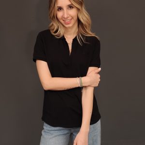 Polo - Polo solid no buttons Nero
