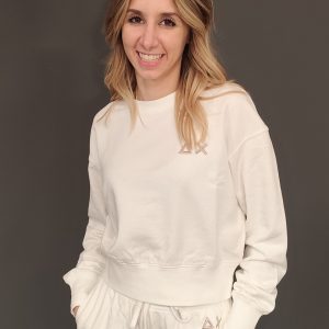 Felpe - Sweat crop Bianco/Panna