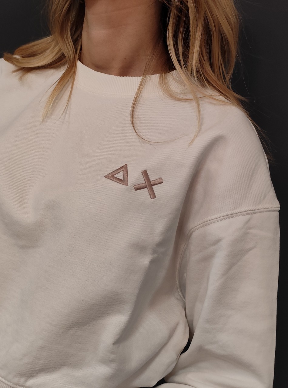 Felpe - Sweat crop Bianco/Panna - immagine 3
