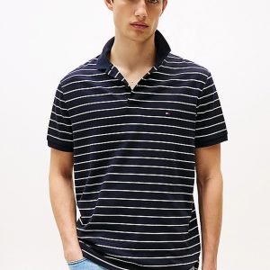 Polo - Liquid reg polo Navy/Ecru