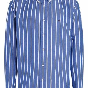 Camicie - Wide stripe shirt Blu/White
