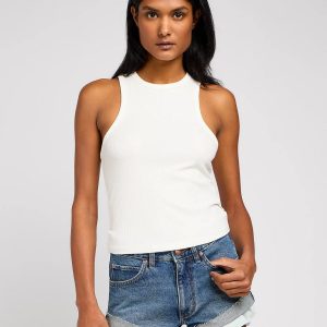 Canotte - Ribbed Tank Ecru