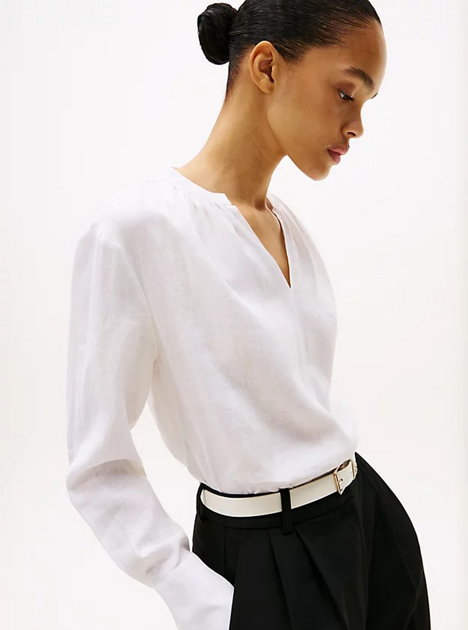 Camicie - Ess shirt linen Optic White - immagine 2