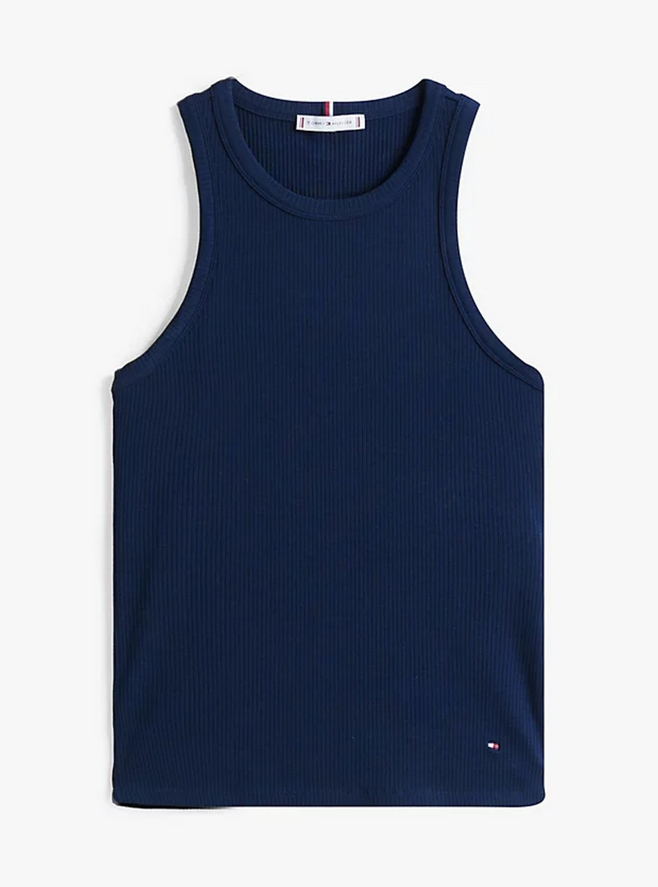 Canotte - Slim rib tank Dark Navy - immagine 5