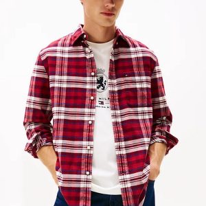 Camicie - Hero flanel tartan shirt Red