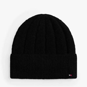 Berretti lana - Flag fluffy beanie Black