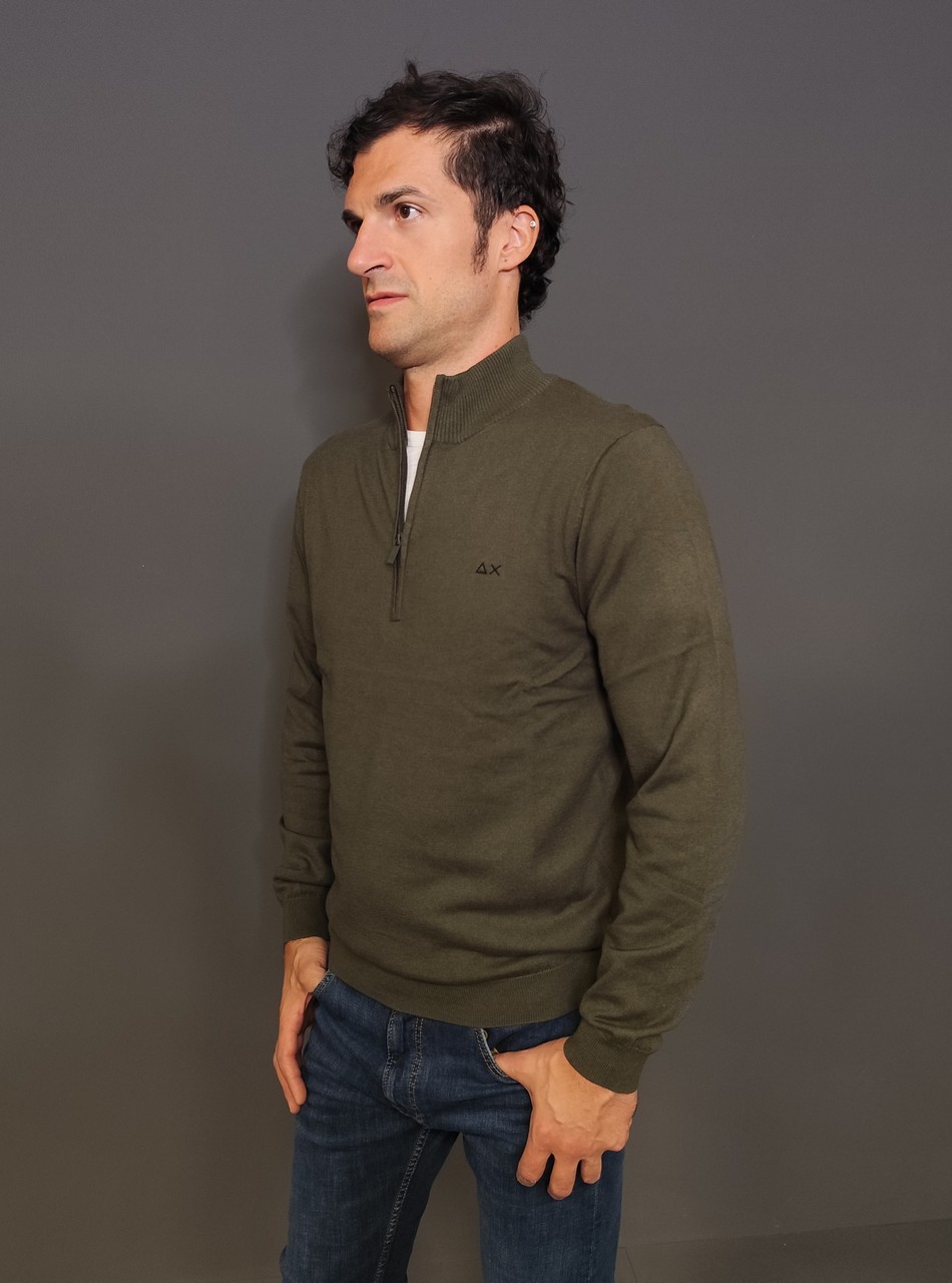 Maglie - Half zip sweater Militare - immagine 3