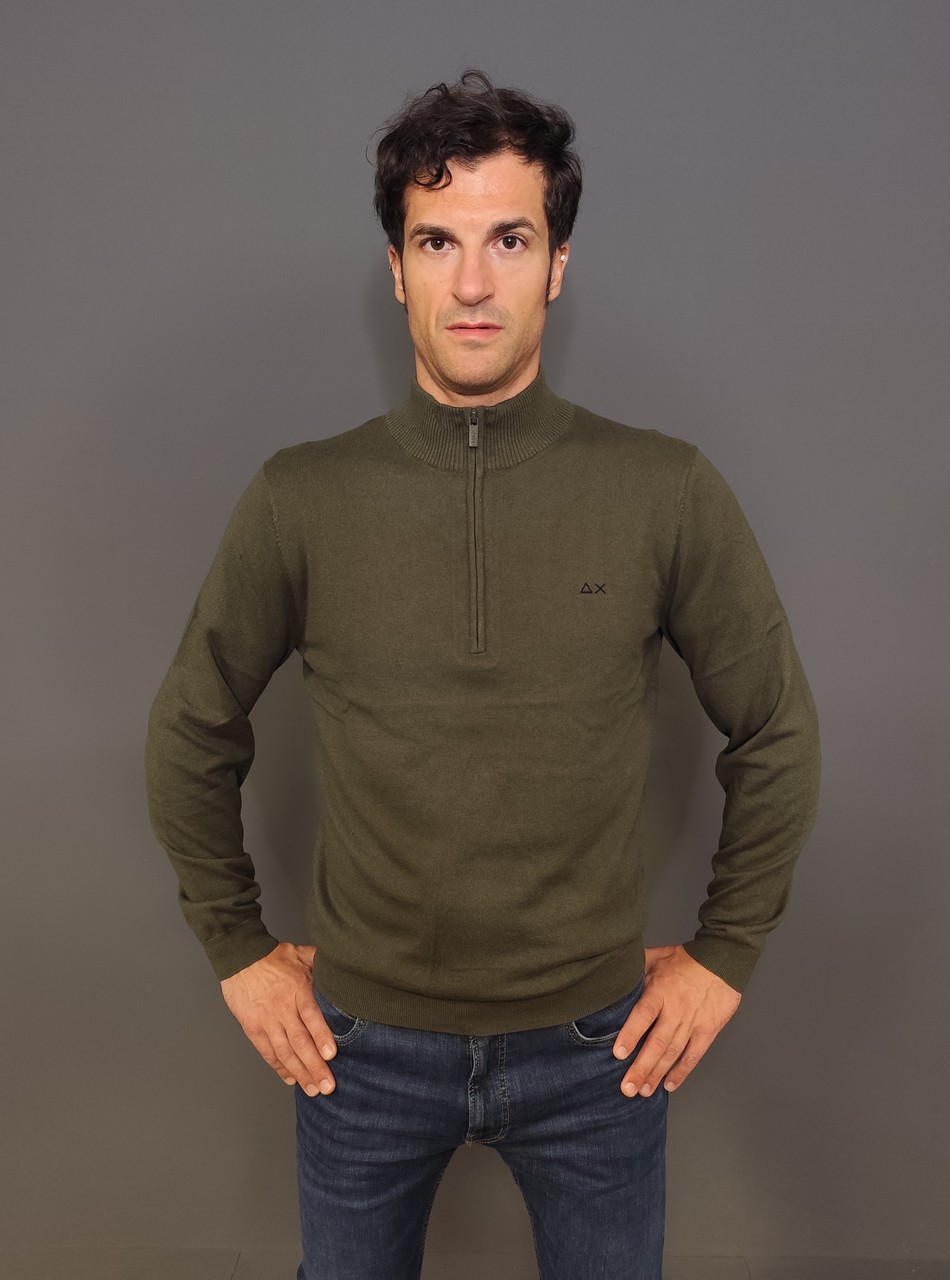 Maglie - Half zip sweater Militare