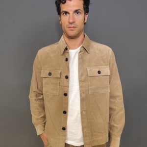 Camicie - Overshirt courduroy Beige