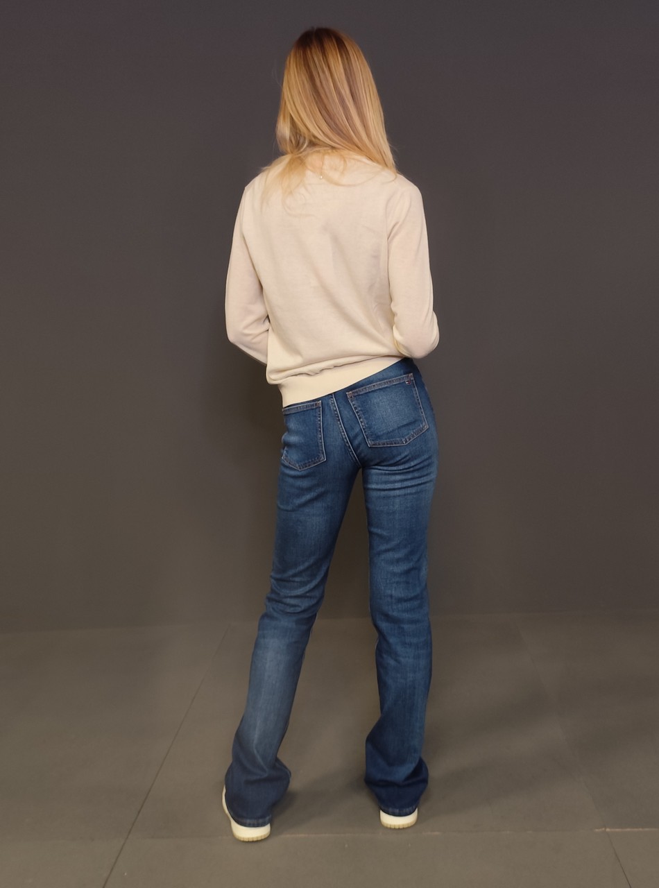 Maglie - Sweater basic Bianco Panna - immagine 5