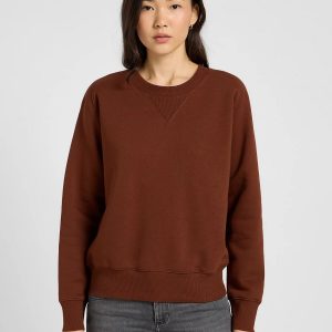 Felpe - Raglan crew sweat Luxe Brown