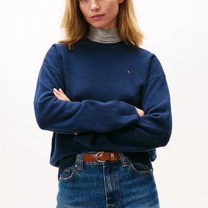 Maglie - Soft wool crew relaxed Navy