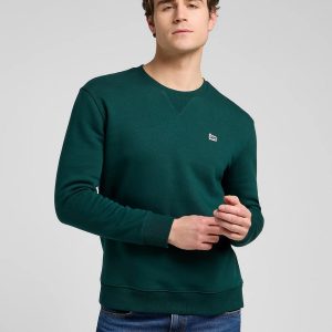Felpe - Patch crew sweat Forest Green