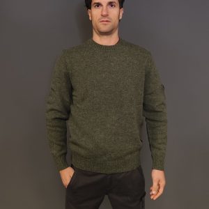 Maglie - Arran maglia lana Green