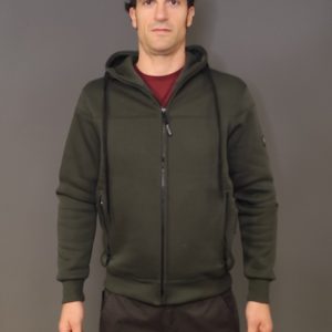 Felpe - Venator felpa zip e cap Green