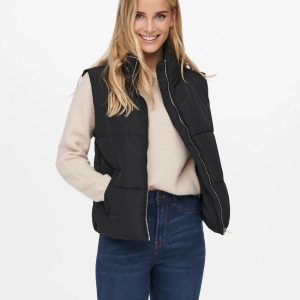 Gilet imbottiti - Jdyskylar short waistcoat BlacK