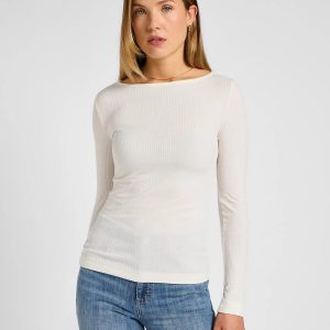 T-shirt m/l - Boat l/s tee Ecru