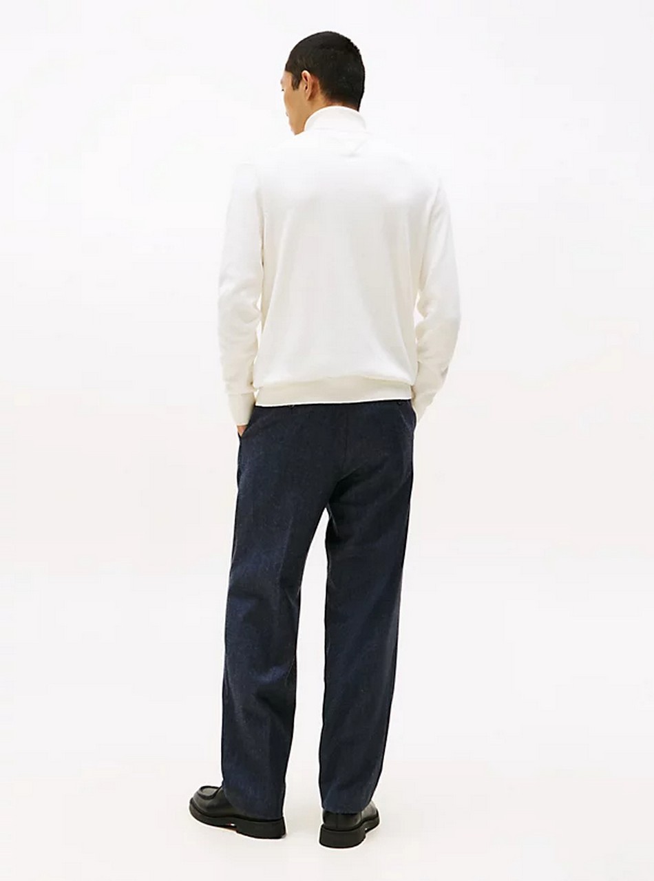 Maglie - Pima roll neck con casmere Ivory Petal - immagine 4