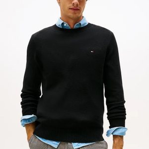 Maglie - Lambswool crew Black